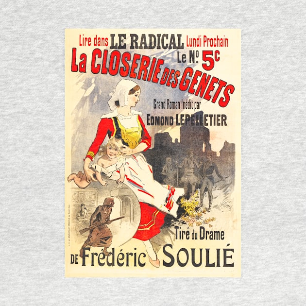 La Closerie Des Genets by jules Cheret 1896 Vintage French Advertisement Art by vintageposters